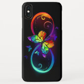 Lebhafte Unendlichkeit mit Regenbogenschmetterling Case-Mate iPhone Hülle (Rückseite)