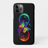 Lebhafte Unendlichkeit mit Regenbogenschmetterling Case-Mate iPhone Hülle (Rückseite)