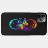 Lebhafte Unendlichkeit mit Regenbogenschmetterling Case-Mate iPhone Hülle (Rückseite (Horizontal))