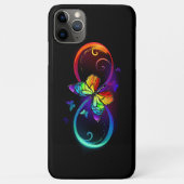 Lebhafte Unendlichkeit mit Regenbogenschmetterling Case-Mate iPhone Hülle (Rückseite)