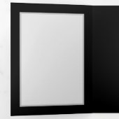 Lebhafte Unendlichkeit mit Regenbogenschmetterling Dreifach Gefaltete Einladung (Innen Erste Seite)