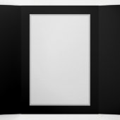 Lebhafte Unendlichkeit mit Regenbogenschmetterling Dreifach Gefaltete Einladung (Innenseite Mitte)