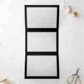 Lebhafte Unendlichkeit mit Regenbogenschmetterling Dreifach Gefaltete Einladung (Innenseite)