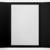 Lebhafte Unendlichkeit mit Regenbogenschmetterling Dreifach Gefaltete Karte (Innenseite Mitte)