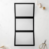 Lebhafte Unendlichkeit mit Regenbogenschmetterling Dreifach-gefaltete Programmkarte (Innenseite)