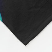 Lebhafte Unendlichkeit mit Regenbogenschmetterling Fleecedecke (Ecke)