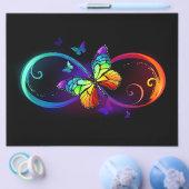 Lebhafte Unendlichkeit mit Regenbogenschmetterling Flyer (Einzeln)