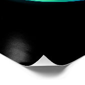 Lebhafte Unendlichkeit mit Regenbogenschmetterling Poster (Ecke)