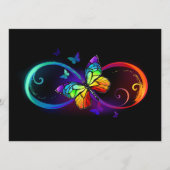 Lebhafte Unendlichkeit mit Regenbogenschmetterling Programm (Vorderseite)