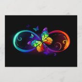 Lebhafte Unendlichkeit mit Regenbogenschmetterling Programm (Vorderseite)