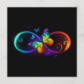 Lebhafte Unendlichkeit mit Regenbogenschmetterling Programm (Vorderseite)