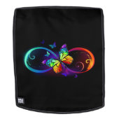 Lebhafte Unendlichkeit mit Regenbogenschmetterling Rucksack (Abnehmbare Front)