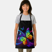 Lebhafte Unendlichkeit mit Regenbogenschmetterling Schürze (Insitu)