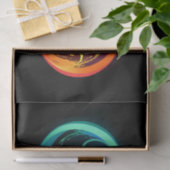 Lebhafte Unendlichkeit mit Regenbogenschmetterling Seidenpapier (Geschenk)