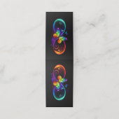 Lebhafte Unendlichkeit mit Regenbogenschmetterling Terminkarte (Außenseite Aufgefaltet)