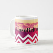 Lebhafte, unerbetene Tasse für den Pressekonsum (Vorderseite Links)