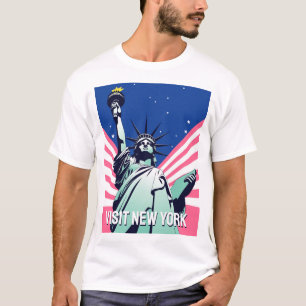 Lebhafte US-Freiheitsstatue - Besuch New Yorks T-Shirt