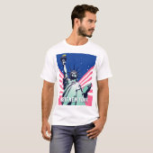 Lebhafte US-Freiheitsstatue - Besuch New Yorks T-Shirt (Vorne ganz)