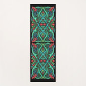 Lebhafte Verzierte keltische Knot Design Red Drago Yogamatte (Vorderseite)