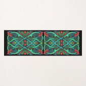 Lebhafte Verzierte keltische Knot Design Red Drago Yogamatte (Vorderseite (Horizontal))