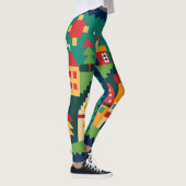 Lebhafte Village Art Leggings (Rechts)