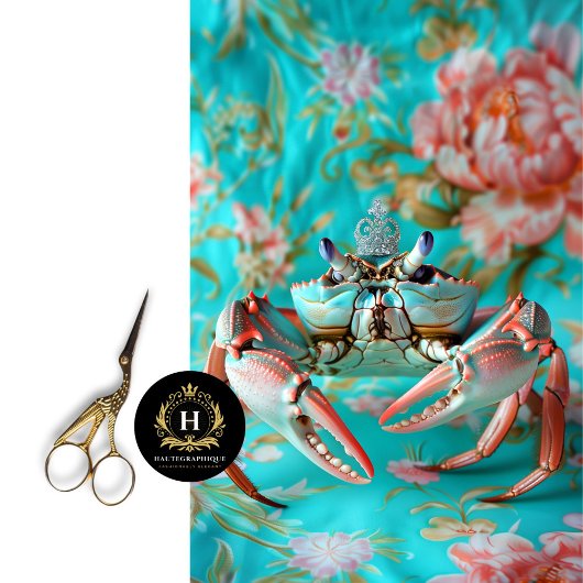 Lebhafte Vintage Blumenkrebse Seidenpapier