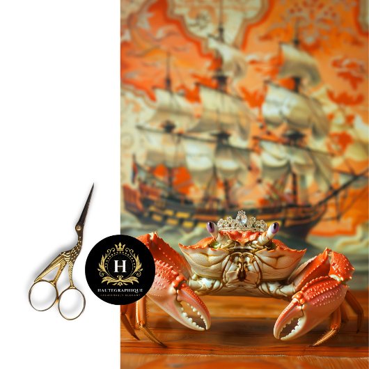 Lebhafte Vintage Blumenkrebse Seidenpapier