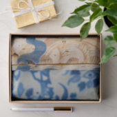 Lebhafte Vintage Blumenkrebse Seidenpapier (Geschenk)