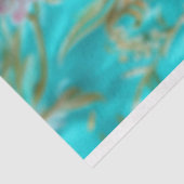 Lebhafte Vintage Blumenkrebse Seidenpapier (Ausschnitt)