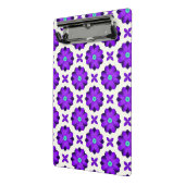 Lebhafte violette Blumen und Leaf-Motive Mini Klemmbrett (Gewinkelt2)
