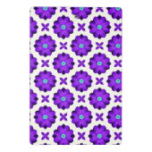 Lebhafte violette Blumen und Leaf-Motive Mini Klemmbrett (Rückseite)