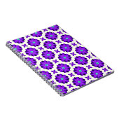 Lebhafte violette Blumen und Leaf-Motive Notizblock (Rechte Seite)