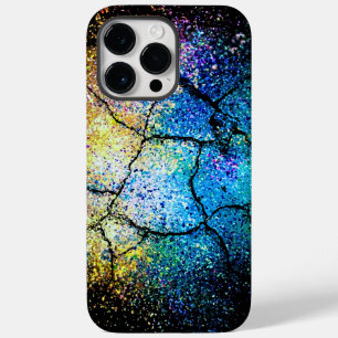 Lebhafte Vivid Colors Splash Cracked iPhone Case