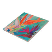 Lebhafte Vögel im Paradies Fliese (Seite)