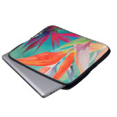 Lebhafte Vögel im Paradies Laptopschutzhülle (Vorne Knopf)