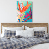 Lebhafte Vögel im Paradies Leinwanddruck (Insitu (Schlafzimmer))