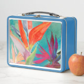 Lebhafte Vögel im Paradies Metall Brotdose (Beispiel)