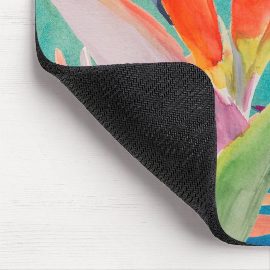 Lebhafte Vögel im Paradies Mousepad (Ecke)