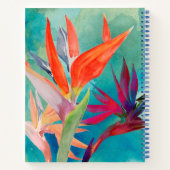 Lebhafte Vögel im Paradies Notizblock (Rückseite)