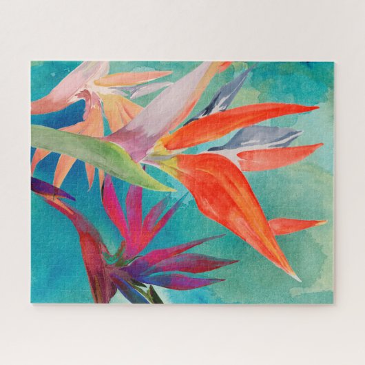 Lebhafte Vögel im Paradies Puzzle (Horizontal)