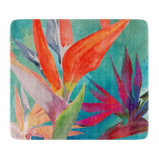 Lebhafte Vögel im Paradies Schneidebrett (Vorderseite)