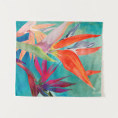 Lebhafte Vögel im Paradies Wandteppich (Vorderseite (Horizontal))