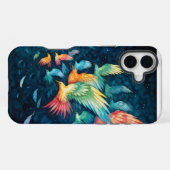Lebhafte Vögel iPhone Hülle (Rückseite (Horizontal))