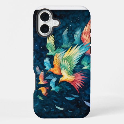 Lebhafte Vögel iPhone Hülle (Rückseite)