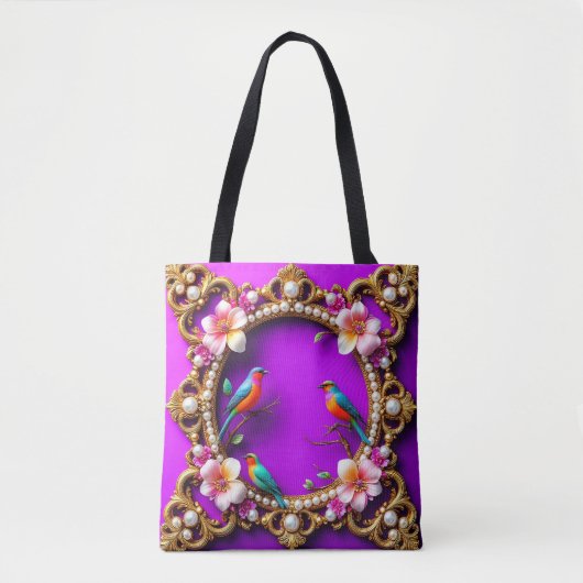 Lebhafte Vögel Tasche (Vorderseite)