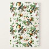 Lebhafte Vögel- und Fruchtfolien Notizblock (Rückseite)