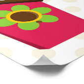 Lebhafte Vogelhäuser Poster (Ecke)