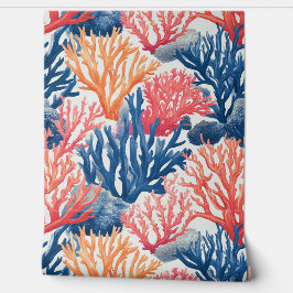 Lebhafte Wanddekoration der Korallenriffe Tapete