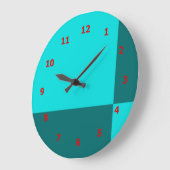 Lebhafte Wandleuchte mit Fliesendesign Große Wanduhr (Winkel)