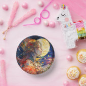 Lebhafte Wasserfarbe der Papierschale von Girl & M Pappteller (Party)